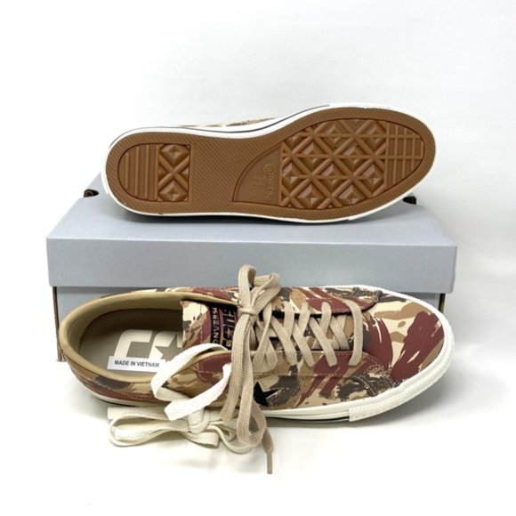 Converse One Star Pro OX Low Top Brown Khaki Women’s Canvas Sneakers A03679C - Picture 6 of 11